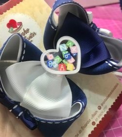 Laço com aplique G - 12 cm