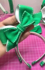 Tiara laço com pontas